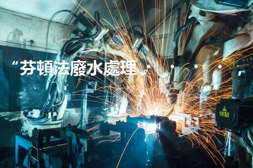 “芬頓法廢水處理，價格親民環(huán)保新選擇！”